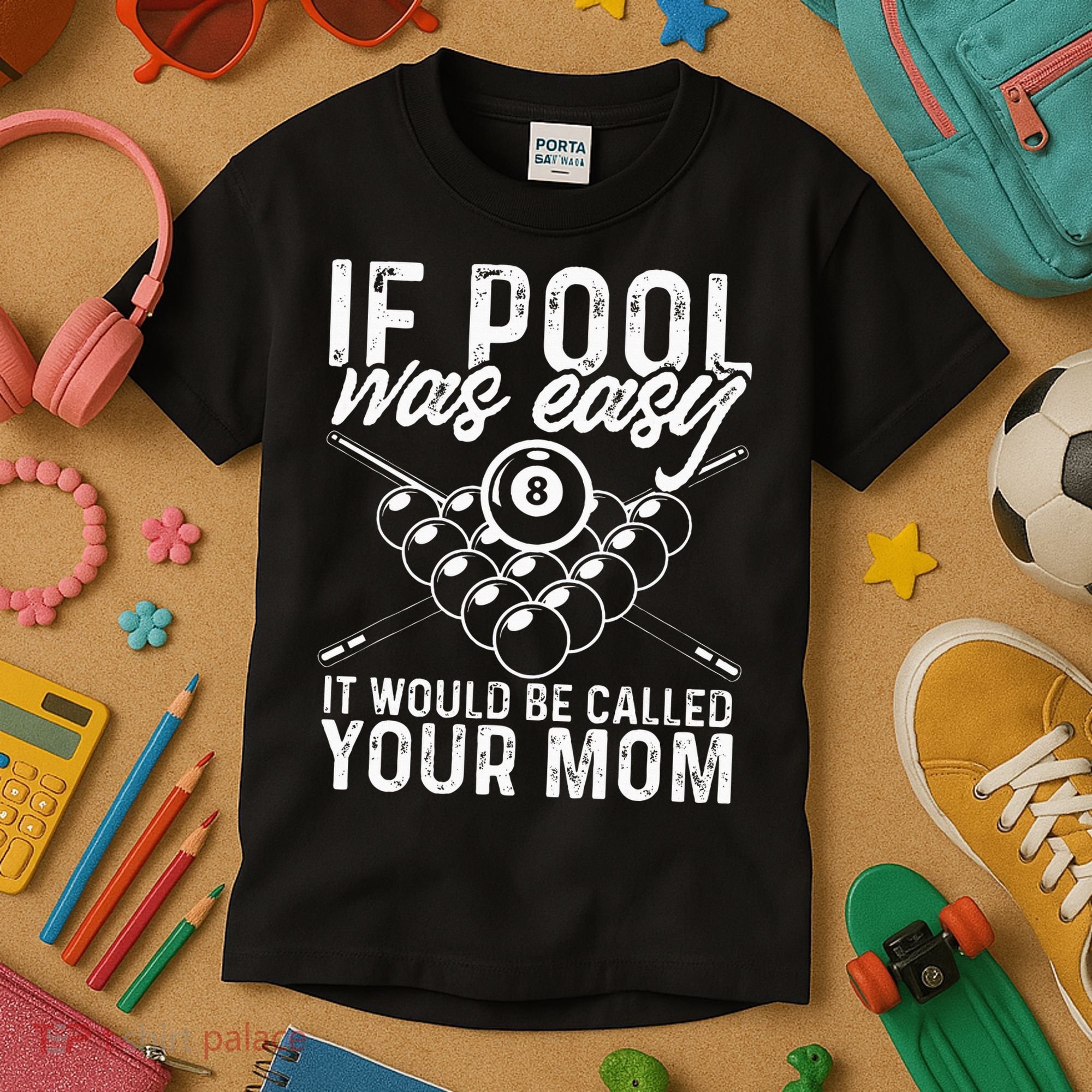 If Pool Was Easy Funny Sport Pool Billiard  Kids T-Shirt