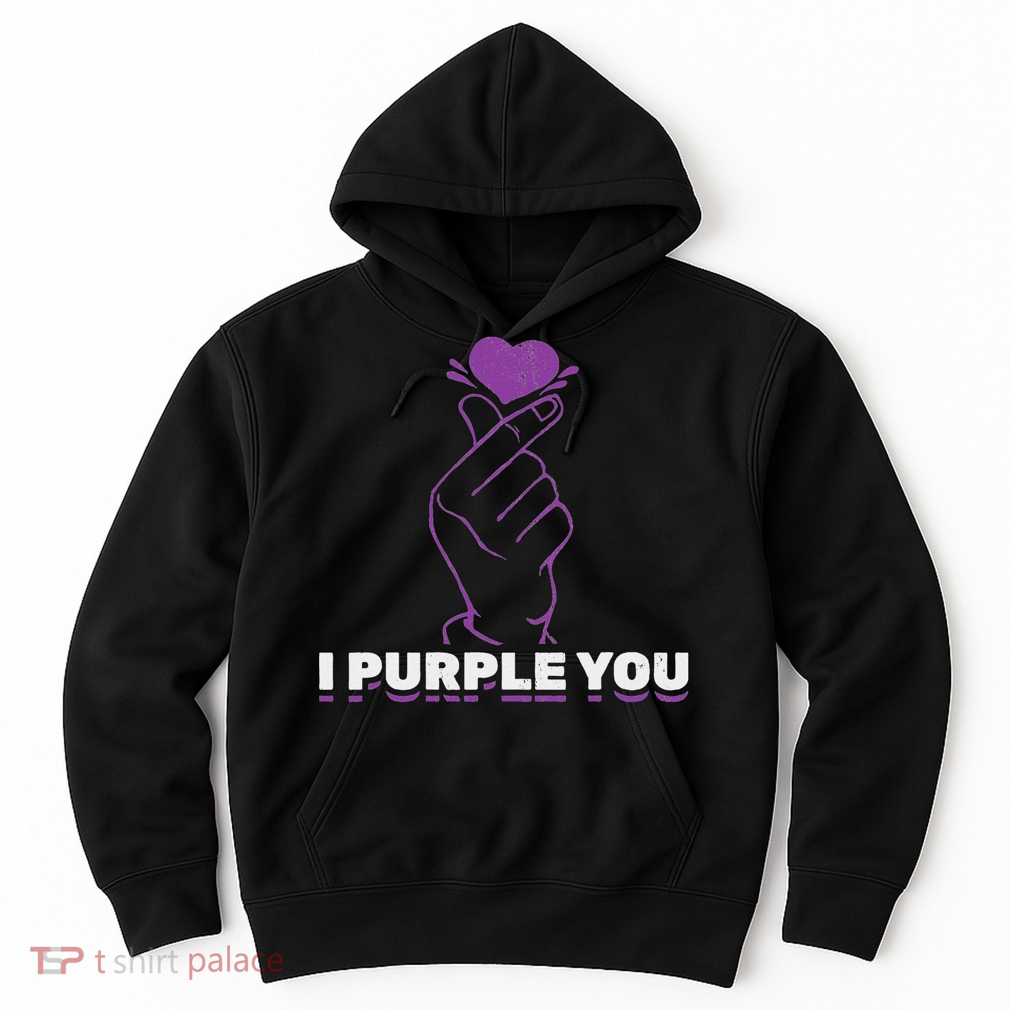 I Purple You Kdrama Korean Hand Symbol Kpop Hoodie