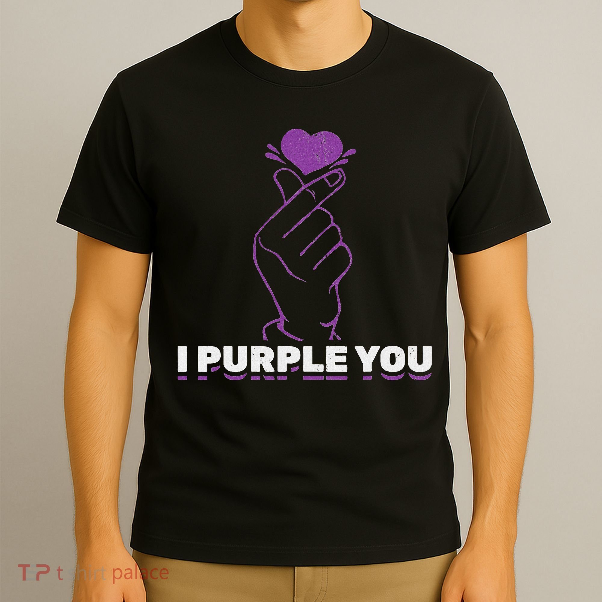 I Purple You Kdrama Korean Hand Symbol Kpop T-Shirt