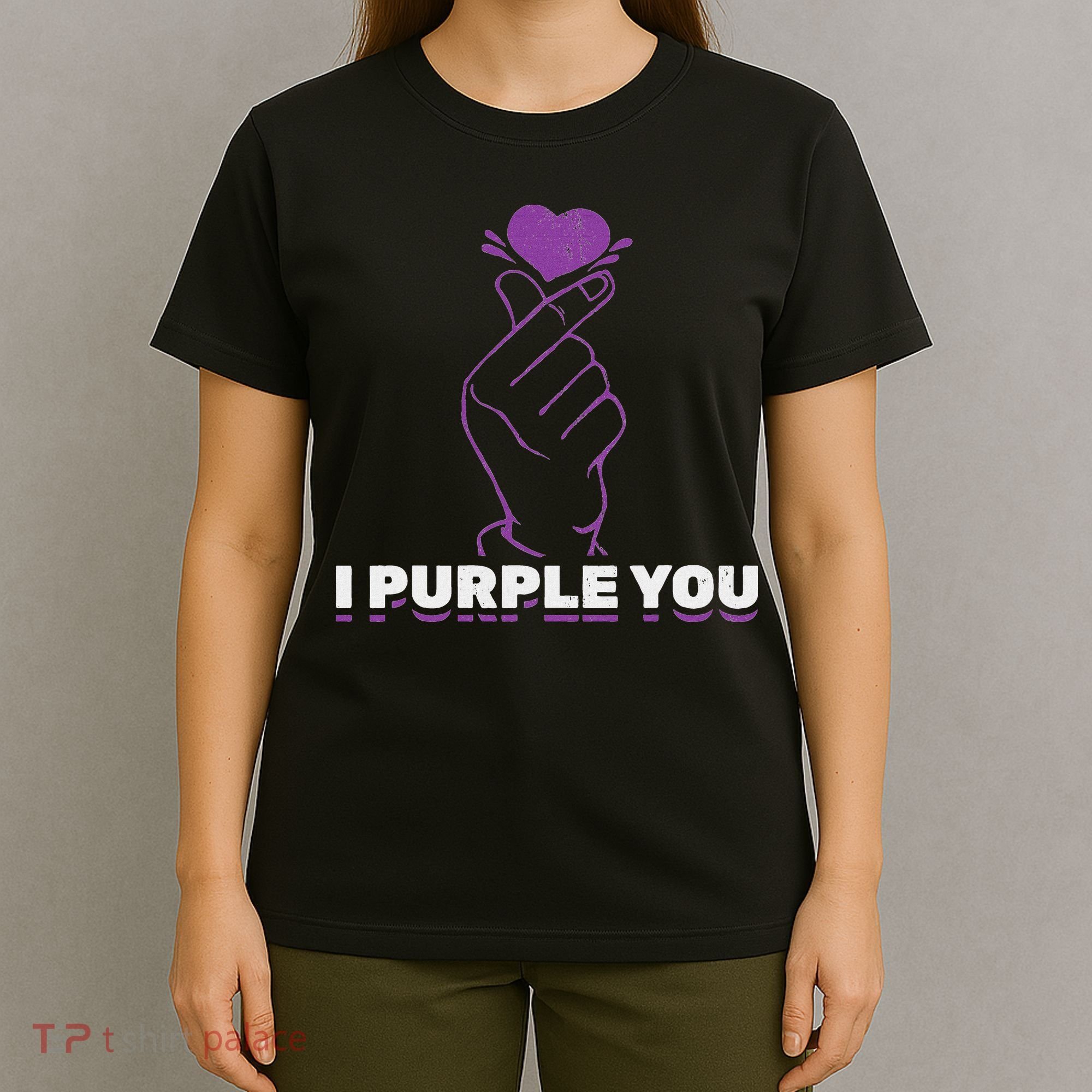 I Purple You Kdrama Korean Hand Symbol Kpop T-Shirt