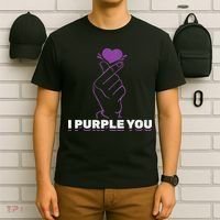 I Purple You Kdrama Korean Hand Symbol Kpop T-Shirt thumb 6