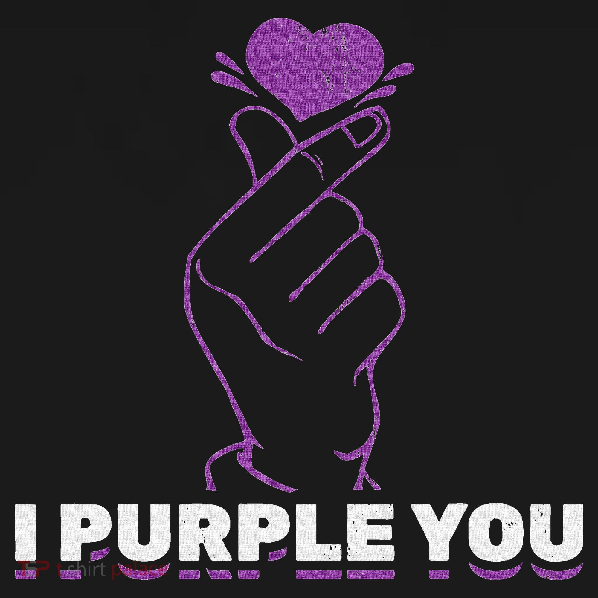 I Purple You Kdrama Korean Hand Symbol Kpop Button