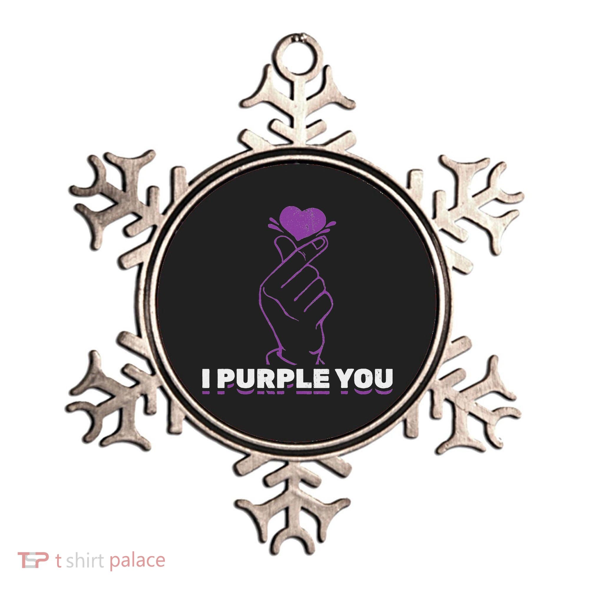 I Purple You Kdrama Korean Hand Symbol Kpop Ornament