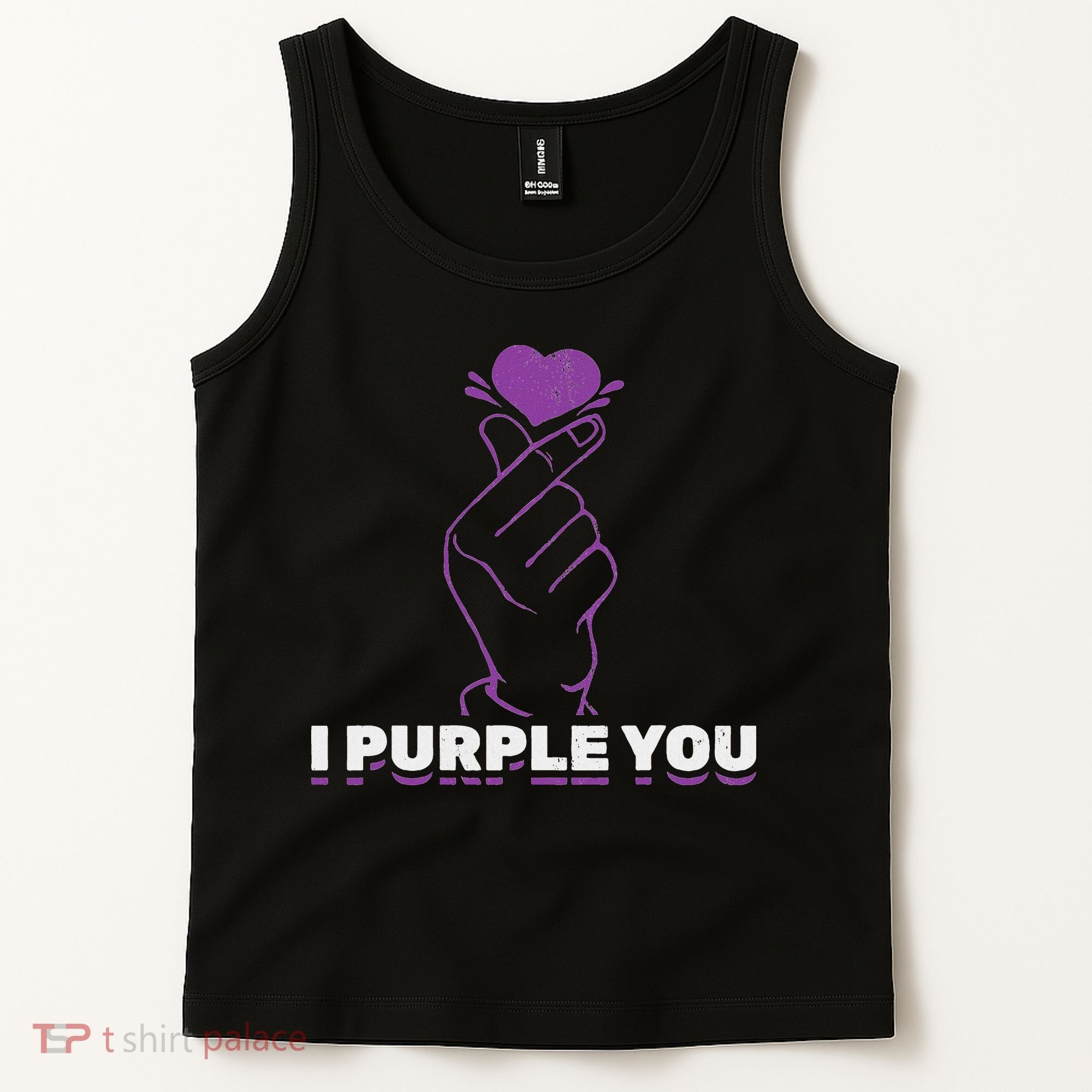 I Purple You Kdrama Korean Hand Symbol Kpop Tank Top