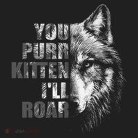 ILl Protect You Kitten No Matter What Funny Alpha Wolf Meme Women's Sweatshirt thumb 2