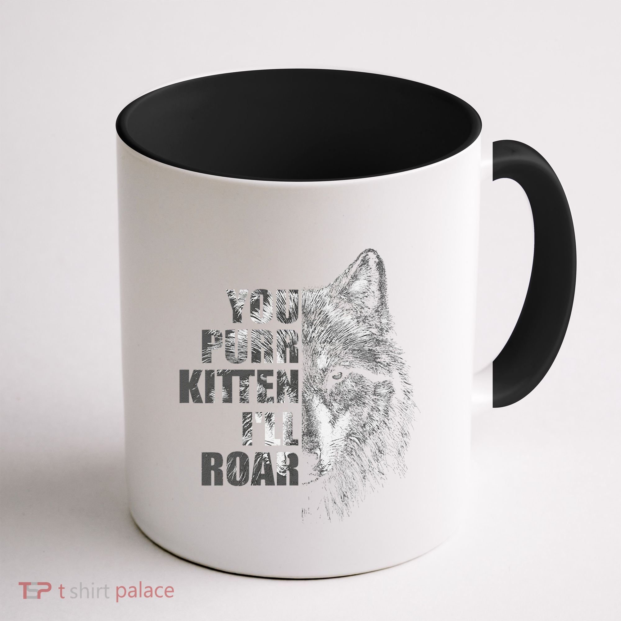 ILl Protect You Kitten No Matter What Funny Alpha Wolf Meme Coffee Mug
