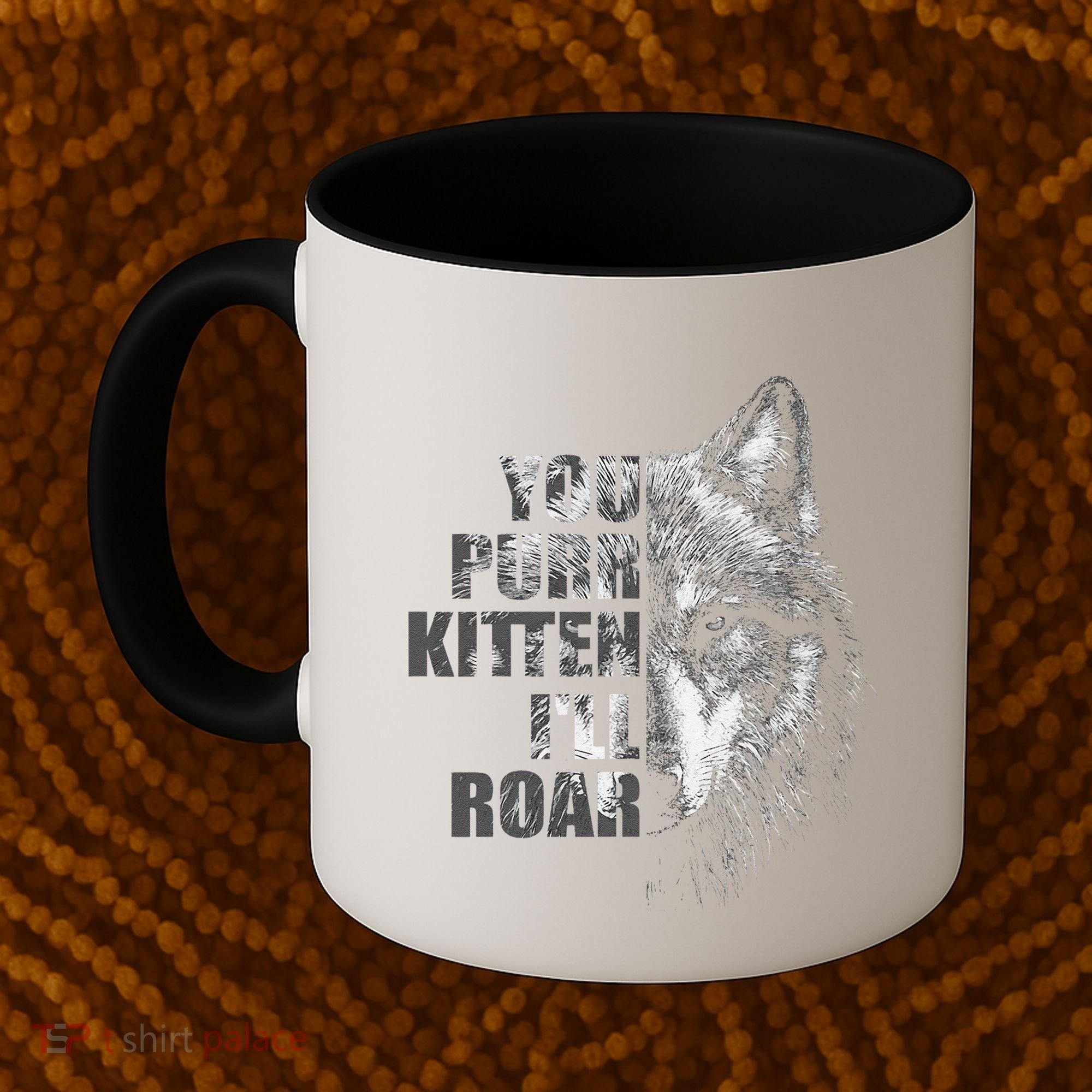 ILl Protect You Kitten No Matter What Funny Alpha Wolf Meme Coffee Mug
