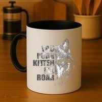 ILl Protect You Kitten No Matter What Funny Alpha Wolf Meme Coffee Mug thumb 4