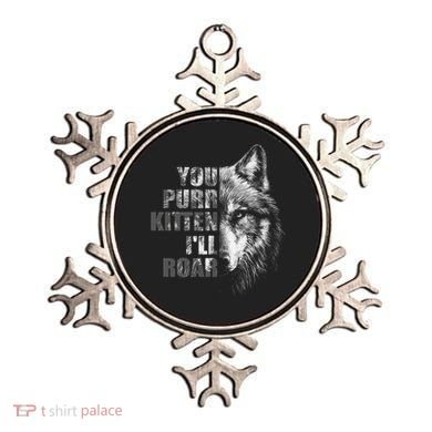 ILl Protect You Kitten No Matter What Funny Alpha Wolf Meme Ornament
