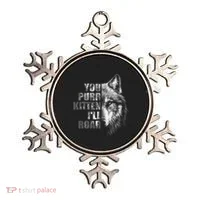 ILl Protect You Kitten No Matter What Funny Alpha Wolf Meme Ornament thumb 0