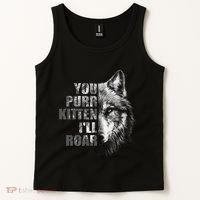 ILl Protect You Kitten No Matter What Funny Alpha Wolf Meme Tank Top thumb 2