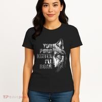 ILl Protect You Kitten No Matter What Funny Alpha Wolf Meme Women's T-Shirt thumb 4