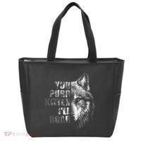 ILl Protect You Kitten No Matter What Funny Alpha Wolf Meme Tote Bag thumb 0