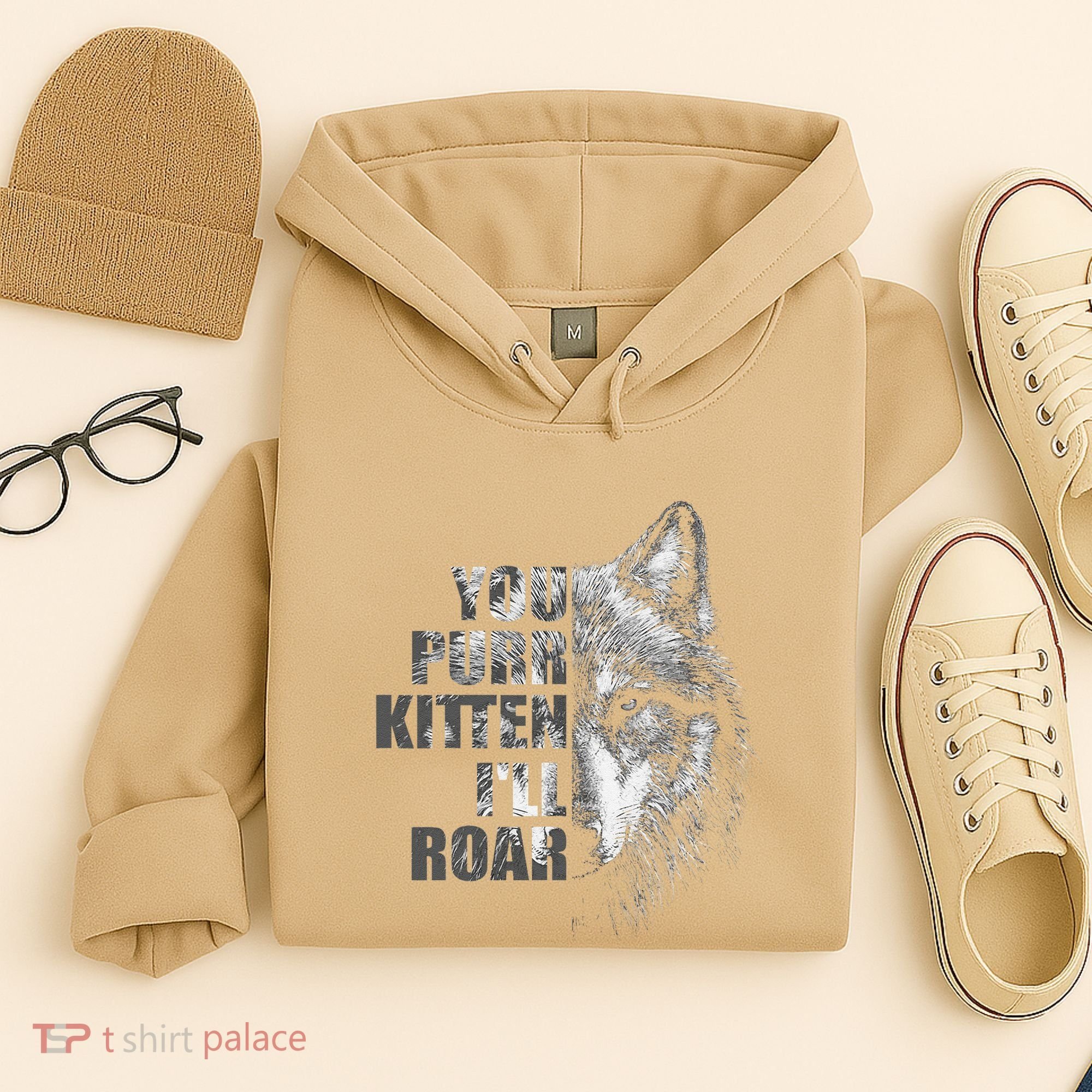 ILl Protect You Kitten No Matter What Funny Alpha Wolf Meme Hoodie