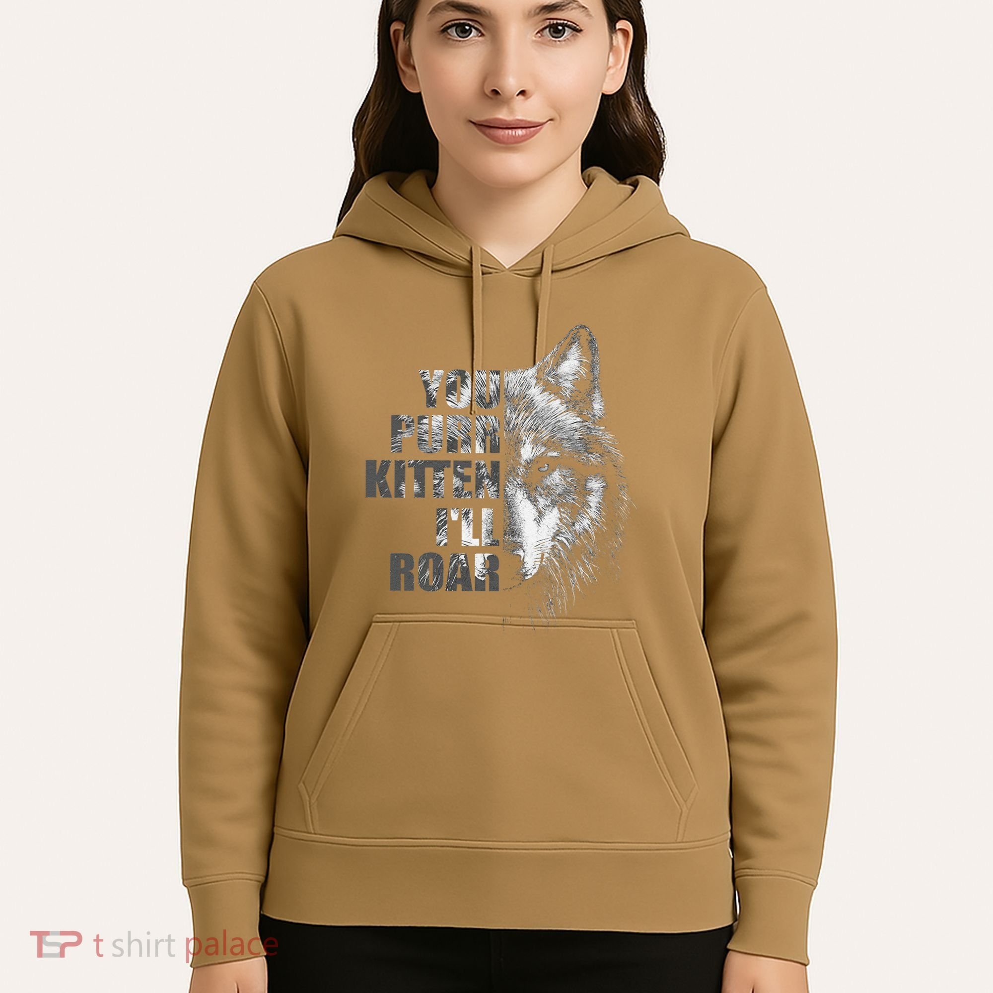 ILl Protect You Kitten No Matter What Funny Alpha Wolf Meme Hoodie