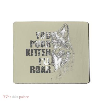 ILl Protect You Kitten No Matter What Funny Alpha Wolf Meme Mousepad