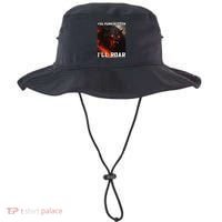 ILl Protect You Kitten No Matter What Funny Alpha Wolf Meme Bucket Hat thumb 0