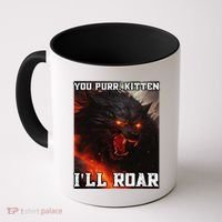 ILl Protect You Kitten No Matter What Funny Alpha Wolf Meme Coffee Mug thumb 0