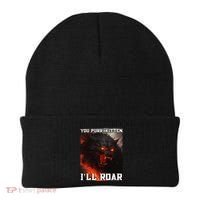 ILl Protect You Kitten No Matter What Funny Alpha Wolf Meme Beanie thumb 0