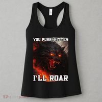 ILl Protect You Kitten No Matter What Funny Alpha Wolf Meme Women's Tank Top thumb 3