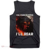 ILl Protect You Kitten No Matter What Funny Alpha Wolf Meme Tank Top thumb 0