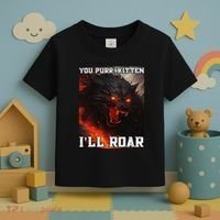 ILl Protect You Kitten No Matter What Funny Alpha Wolf Meme Toddler T-Shirt thumb 3