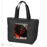 ILl Protect You Kitten No Matter What Funny Alpha Wolf Meme Tote Bag thumb 3