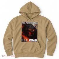 ILl Protect You Kitten No Matter What Funny Alpha Wolf Meme Hoodie thumb 0