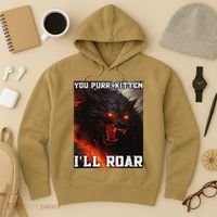 ILl Protect You Kitten No Matter What Funny Alpha Wolf Meme Hoodie thumb 3