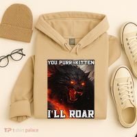 ILl Protect You Kitten No Matter What Funny Alpha Wolf Meme Hoodie thumb 4