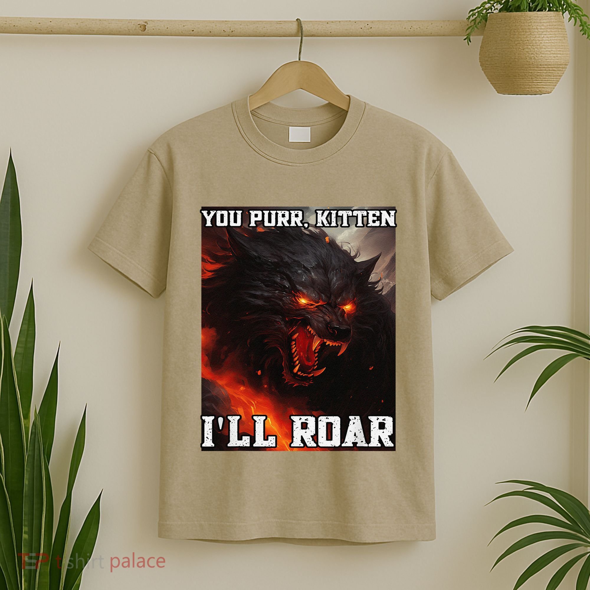 ILl Protect You Kitten No Matter What Funny Alpha Wolf Meme T-Shirt