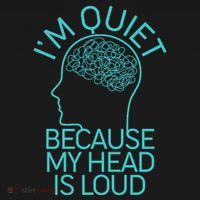 I'm Quiet Because My Head Is Loud Ornament thumb 1