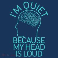 I'm Quiet Because My Head Is Loud Baby Bodysuit thumb 2