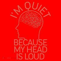 I'm Quiet Because My Head Is Loud Santa Hat thumb 1