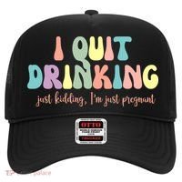 I Quit Drinking Just Kidding I'm Pregnant Funny Hat thumb 0