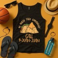 In Queso Emergency Cinco De Mayo Taco Call 9 Juan Mexican Tank Top thumb 4