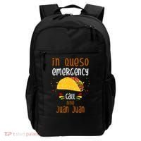 In Queso Emergency Call Nine Juan Juan Funny Mexican Backpack thumb 0