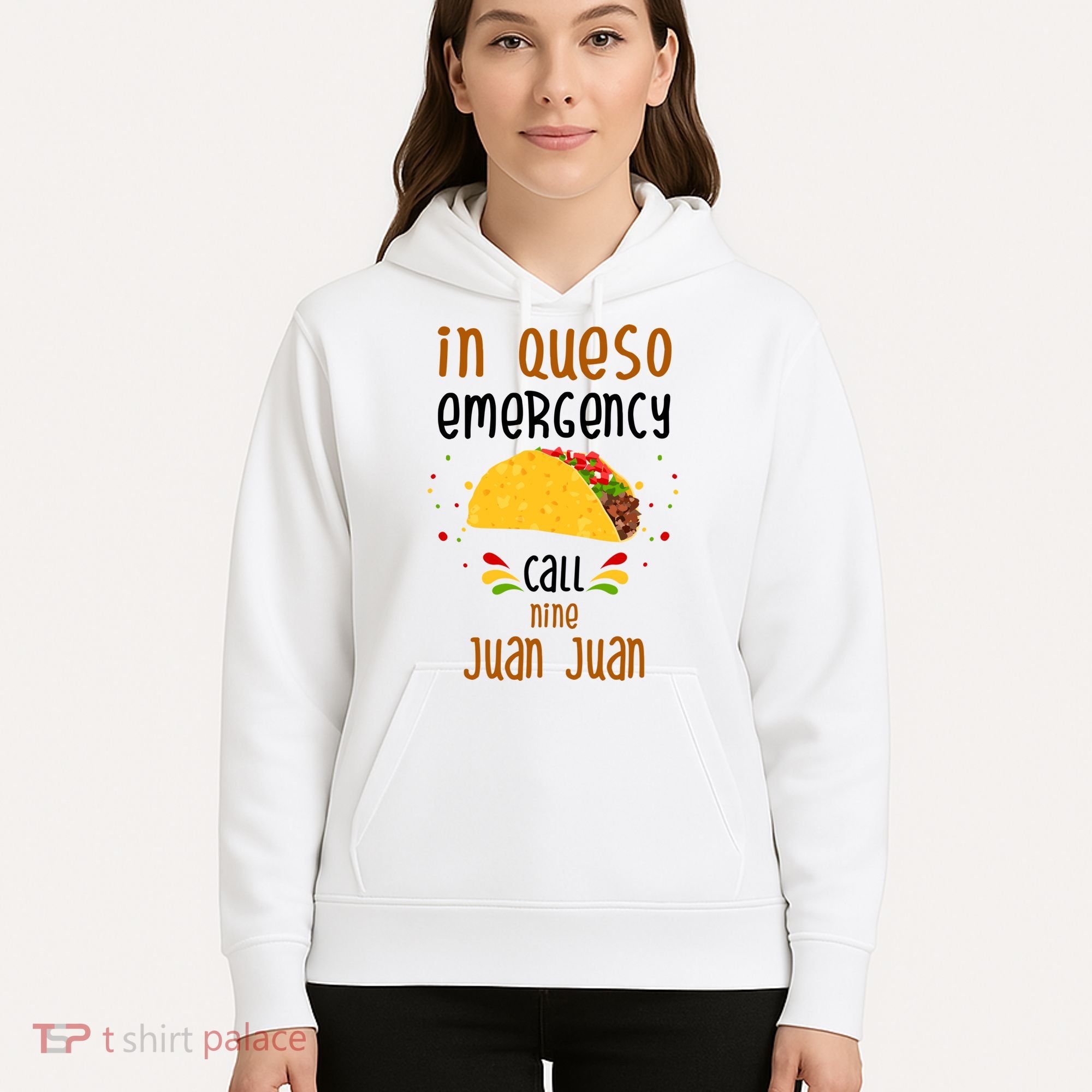 In Queso Emergency Call Nine Juan Juan Funny Mexican Hoodie