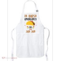 In Queso Emergency Call Nine Juan Juan Funny Mexican Apron thumb 0