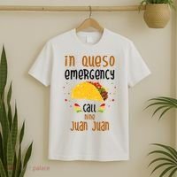 In Queso Emergency Call Nine Juan Juan Funny Mexican T-Shirt thumb 2