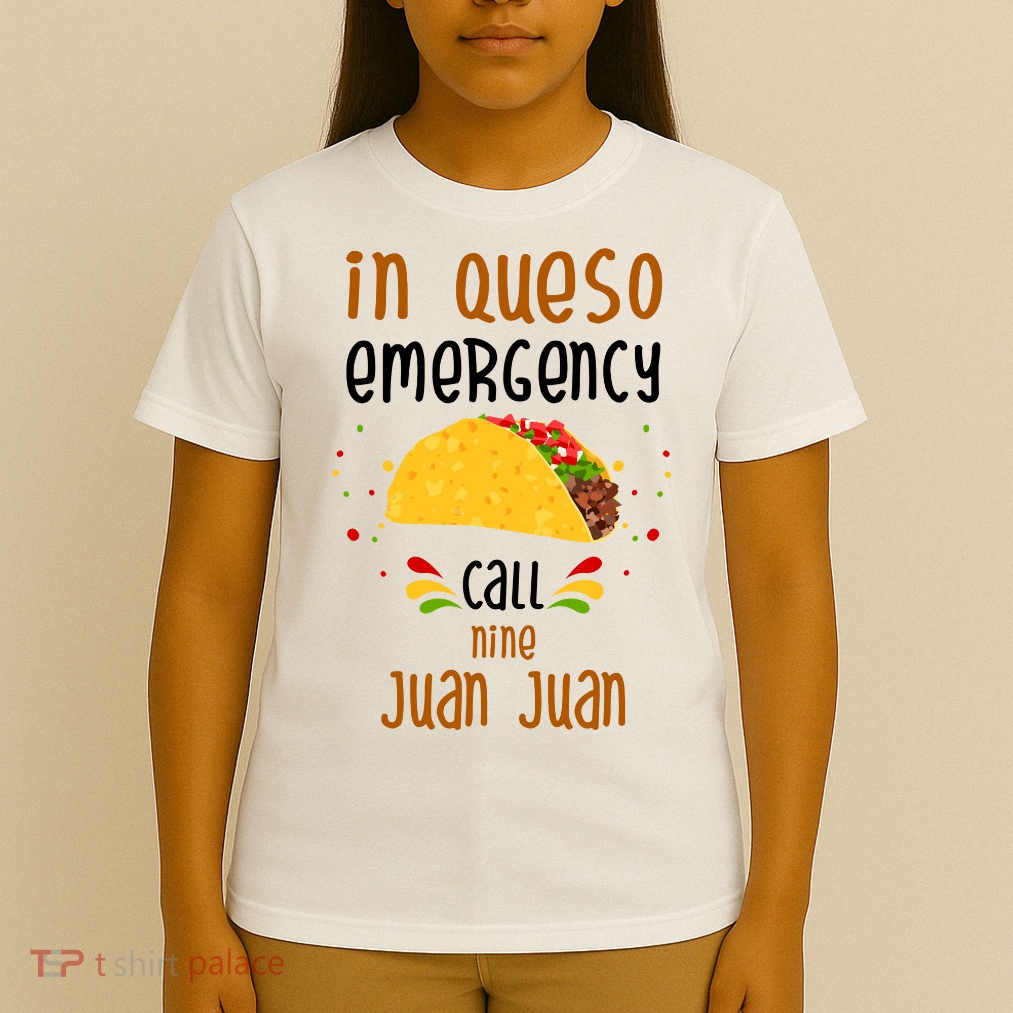 In Queso Emergency Call Nine Juan Juan Funny Mexican T-Shirt