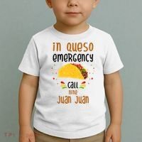 In Queso Emergency Call Nine Juan Juan Funny Mexican Toddler T-Shirt thumb 2