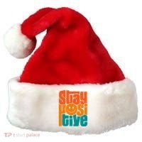Inspirational Quote Stay Positive Yellow Smily Face Santa Hat thumb 0