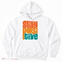 Inspirational Quote Stay Positive Yellow Smily Face Hoodie thumb 0