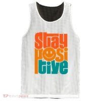 Inspirational Quote Stay Positive Yellow Smily Face Mesh Reversible Basketball Jersey Tank thumb 0
