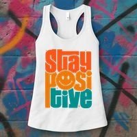 Inspirational Quote Stay Positive Yellow Smily Face Women's Tank Top thumb 3