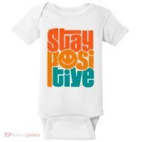 Inspirational Quote Stay Positive Yellow Smily Face Baby Bodysuit thumb 0