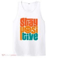 Inspirational Quote Stay Positive Yellow Smily Face PosiCharge Competitor Tank thumb 0