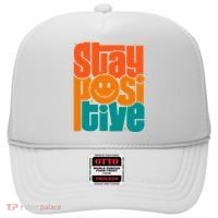 Inspirational Quote Stay Positive Yellow Smily Face Hat thumb 0