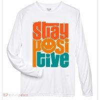 Inspirational Quote Stay Positive Yellow Smily Face Zone Performance Long-Sleeve T-Shirt thumb 0